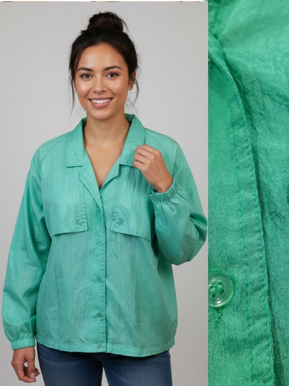 Vtg 90s windbreaker jacket - Diane Von Furstenberg